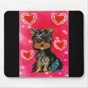 Yorkie Poo Valentine Mouse Pad
