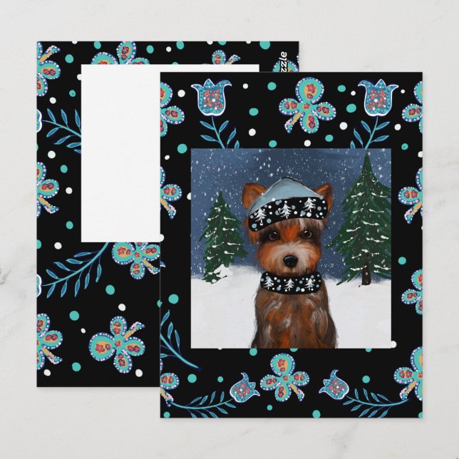 Yorkie   postcard (Front/Back)