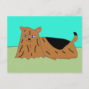 Yorkie Postcard
