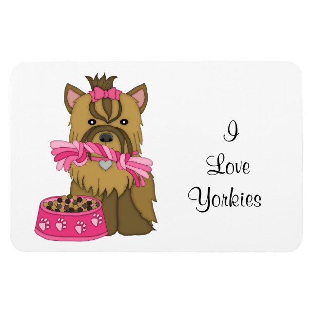Yorkie Premium Magnet (Horizontal)
