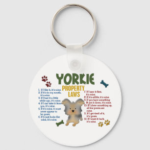 Yorkie Property Laws 4 Key Ring