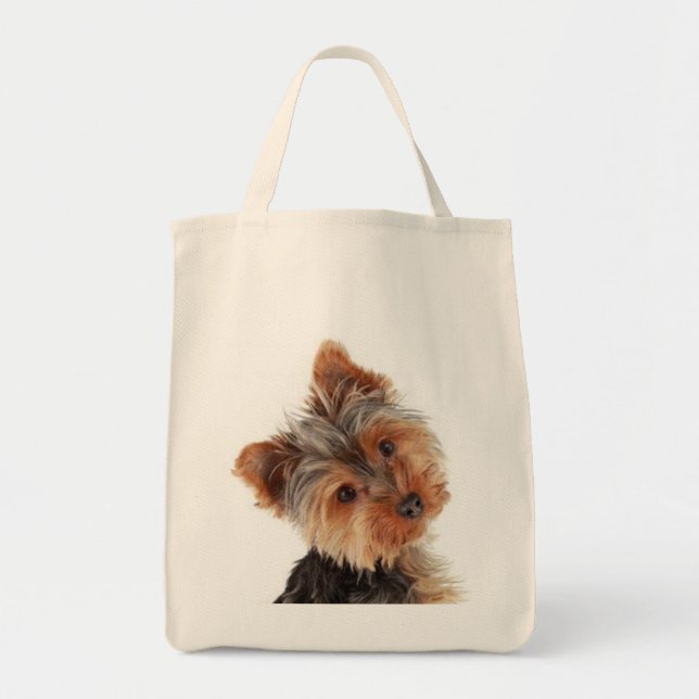 Yorkie Puppy Dog Gift Cute Yorkshire Terrier Tote Bag (Front)