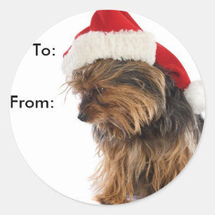 Yorkie Puppy Gift Tags
