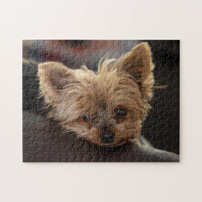 Yorkie Puppy Jigsaw Puzzle (Horizontal)