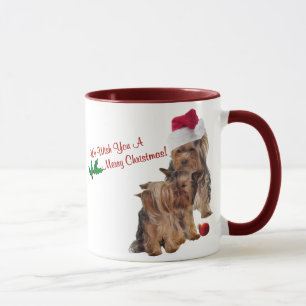 Yorkie Puppy Wonderful Christmas Wishes Mug