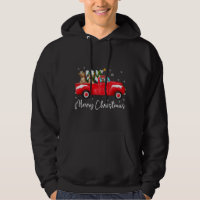 Yorkie Red Truck Christmas Santa Hat Dog Xmas