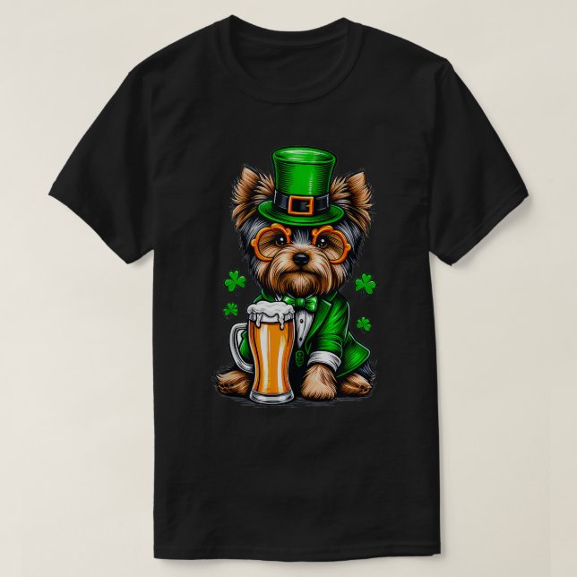 Yorkie Saint Paddys Day Costume For Lover Dog Tank (Design Front)