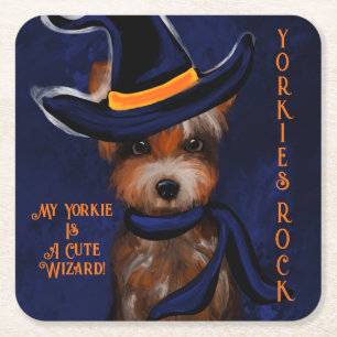 YORKIE SQUARE PAPER COASTER