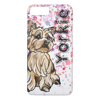 Yorkie Sun Sparkles (Add Your Pet's Name) iPhone 8 Plus/7 Plus Case