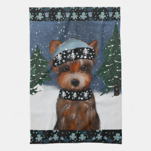 Yorkie        tea towel