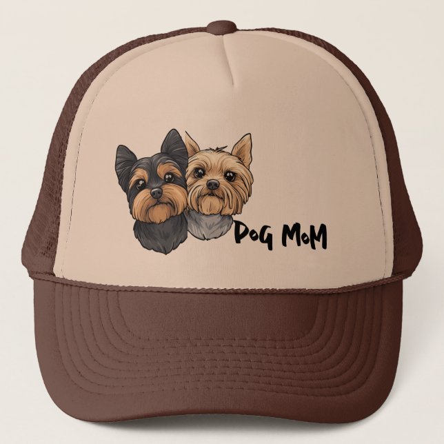 Yorkie Team Dog Mum  Trucker Hat (Front)