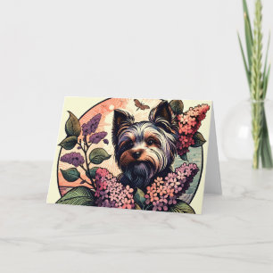 Yorkie Terrier Dog Yorkshire terroir Flora         Card