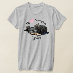 Yorkie Terrier My Heart Belongs T-Shirt