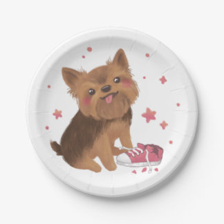 Yorkie the Cutest Trouble Maker Paper Plate
