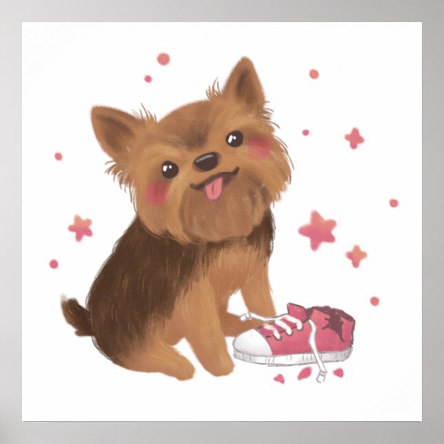 Yorkie the Cutest Trouble Maker Poster (Front)