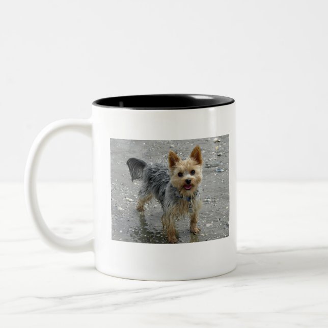 Yorkie Two-Tone Coffee Mug (Left)