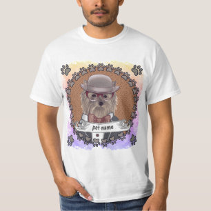 Yorkie Wearing Glasses T-Shirt