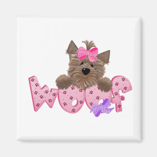Yorkie Woof Magnet