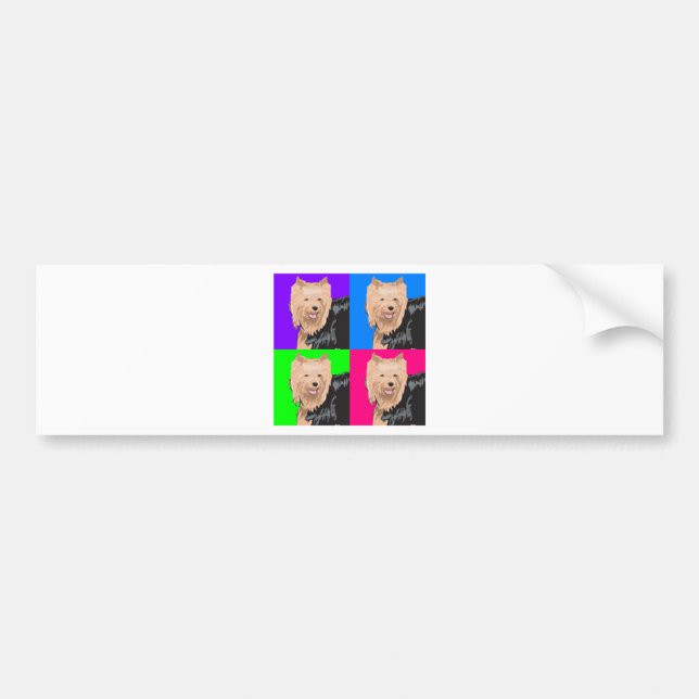 Yorkie Yorkshire Terrier Collage Bumper Sticker (Front)