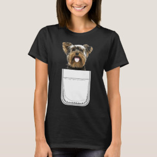Yorkie Yorkshire Terrier Puppy Dog In Your Pocket T-Shirt