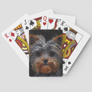 Yorkie, Yorkshire Terrier, Puppy Playing Cards