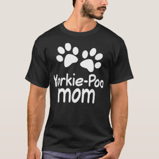 YorkiePoo Mum  Paw Print Pet Tee 