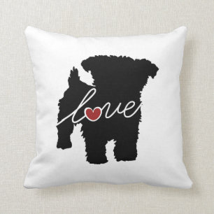 Yorkiepoo (Yorkie / Poodle) Love Cushion