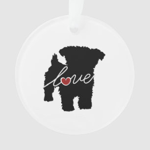 Yorkiepoo (Yorkie / Poodle) Love Ornament