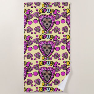 YORKIES BEACH TOWEL