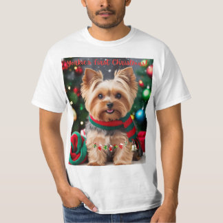 Yorkie's First Christmas! T-Shirt