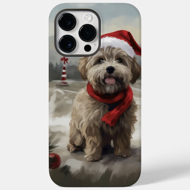 Yorkipoo Dog in Snow Christmas Case-Mate iPhone Case (Back)