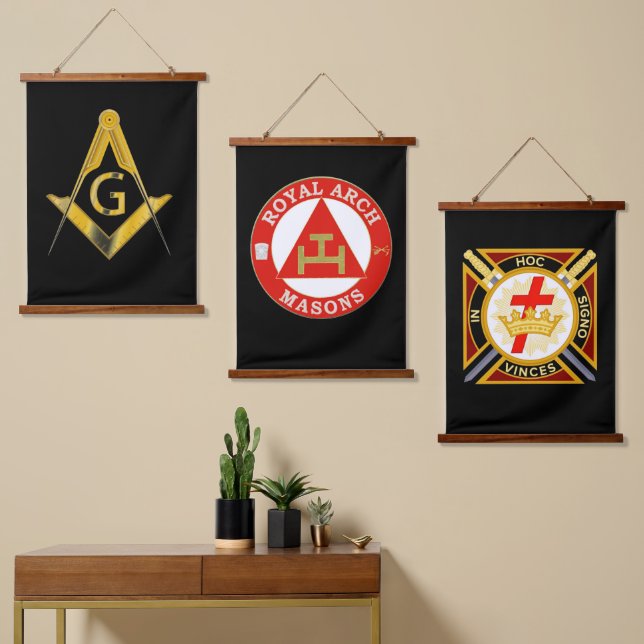 Yorkrite Mason Hanging Tapestry (Asymmetrical)