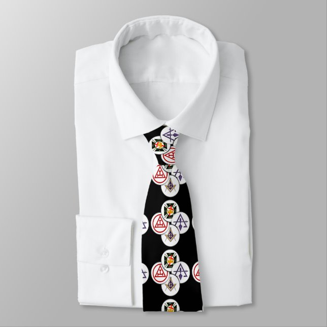 Yorkrite mason tie (Tied)