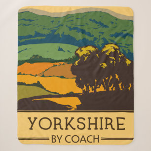 Yorkshire By Coach Sherpa Blanket