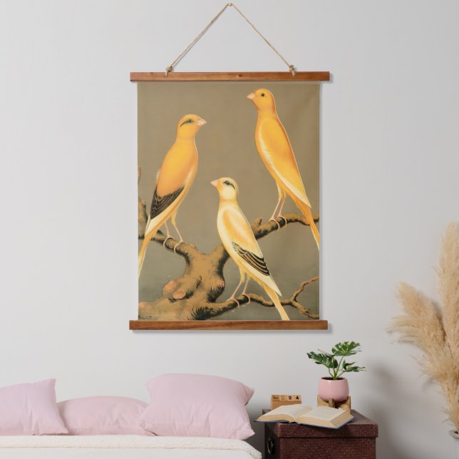 Yorkshire  canaries hanging tapestry (Bedroom)