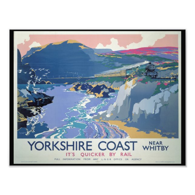 Yorkshire Coast by Whitby England Photo Print (Front)
