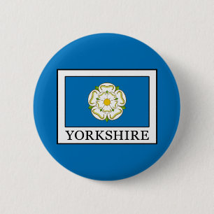Yorkshire County England 6 Cm Round Badge