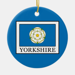 Yorkshire County England Ceramic Ornament
