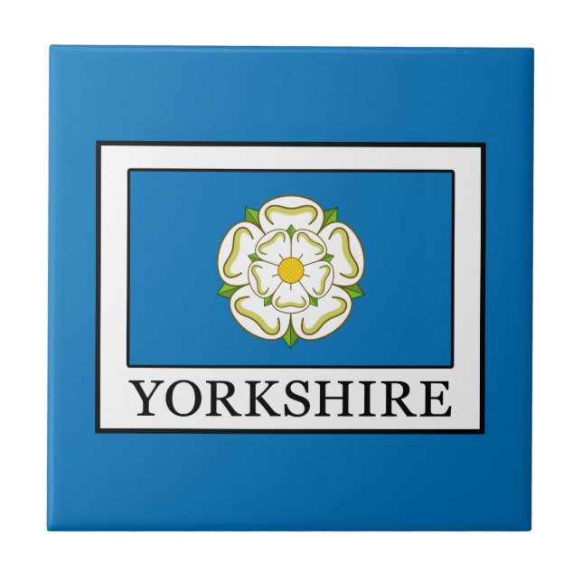 Yorkshire County England Ceramic Tile (Front)