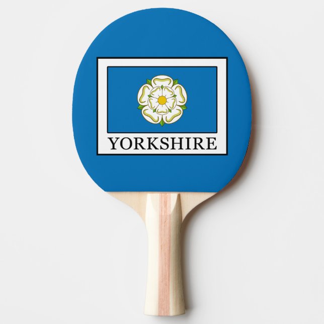 Yorkshire County England Ping Pong Paddle (Front)
