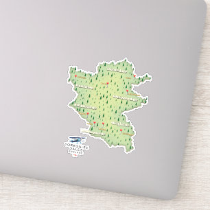 Yorkshire Dales England map