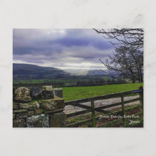 Yorkshire Dales from Bolton Castle postcard