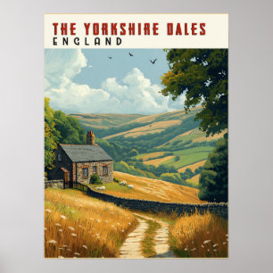 Yorkshire Dales Hiking Trails Poster