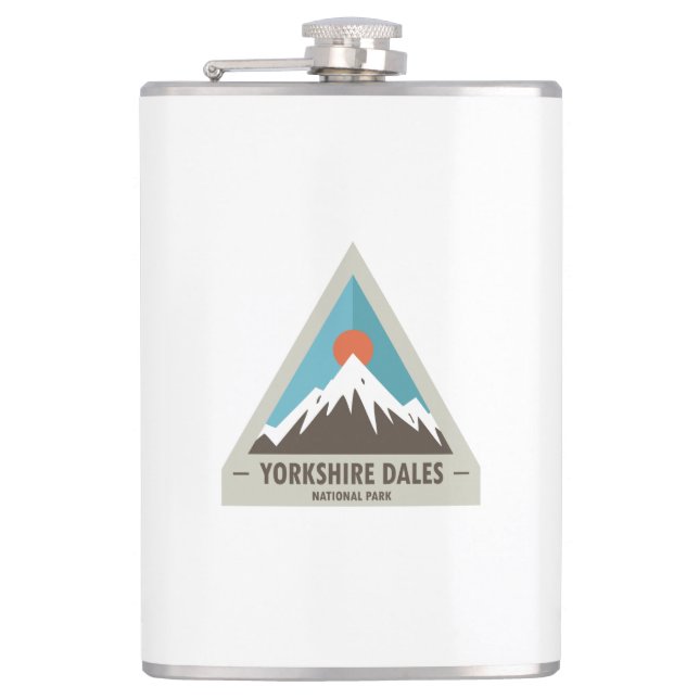 Yorkshire Dales National Park Hip Flask (Front)