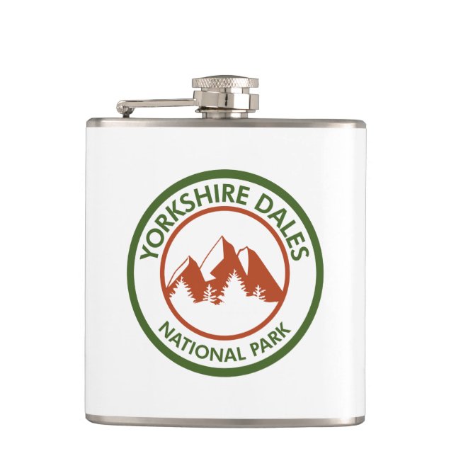 Yorkshire Dales National Park Hip Flask (Front)