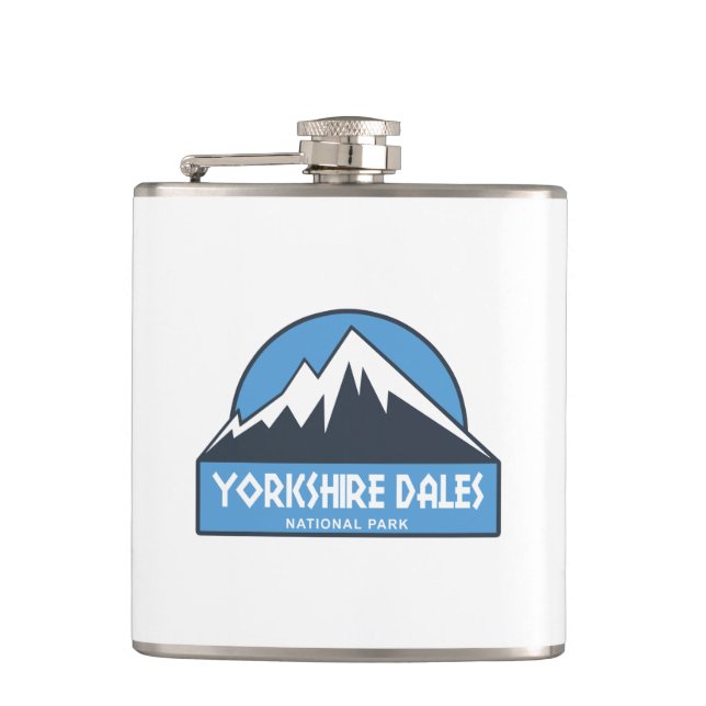 Yorkshire Dales National Park Hip Flask (Front)