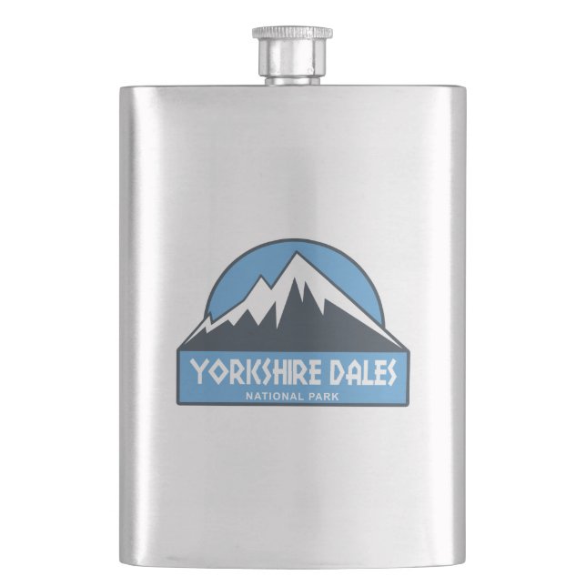 Yorkshire Dales National Park Hip Flask (Front)