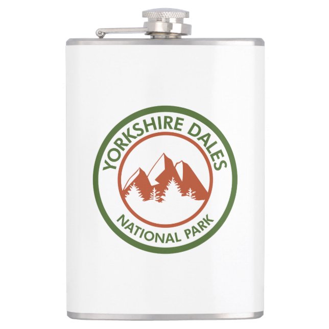 Yorkshire Dales National Park Hip Flask (Front)