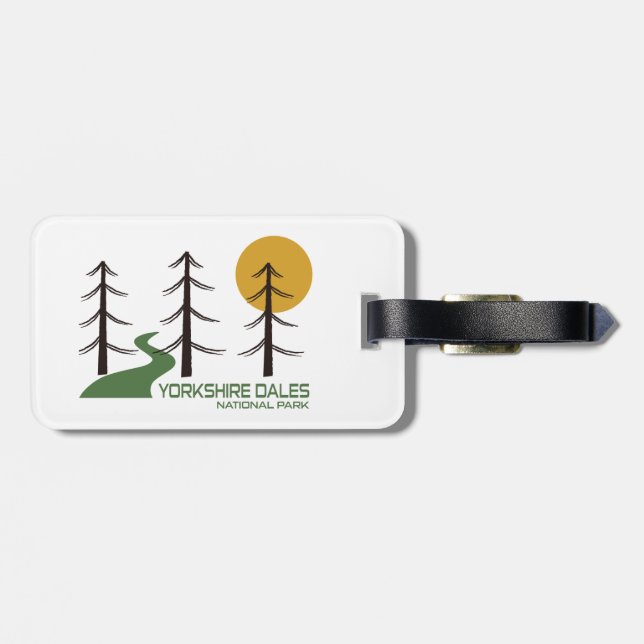 Yorkshire Dales National Park Trail Luggage Tag (Back Horizontal)