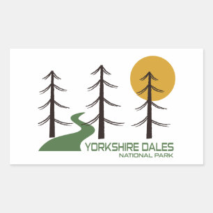 Yorkshire Dales National Park Trail Rectangular Sticker